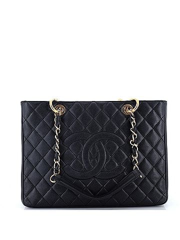 Chanel Grand Shopping Tote Quilted Caviar (view 1)
