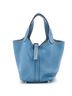 Hermès 100% Leather Blue Picotin Bag Clemence PM One size - photo 1