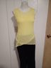 Vince Camuto 100% Polyester Yellow Sleeveless Top Size M - photo 7