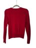 Coach 100% Merino 100% Leather Polka Dots Red Cardigan Size S - photo 2