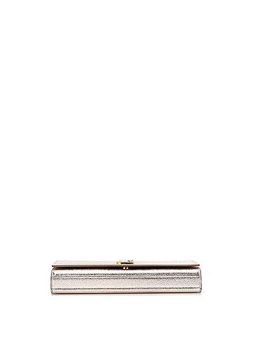 Saint Laurent Classic Monogram Clutch Metallic Calfskin Long (view 2)