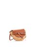 Loewe Brown Tan Gate Leather Shoulder Leather with Raffia Mini One size - photo 3