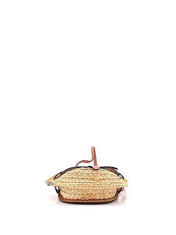 Loewe Gate Leather Shoulder Leather with Raffia Mini (view 2)