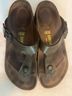 Birkenstock 100% Leather Brown Sandals Size EU 39 - photo 4