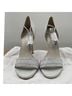 Stuart Weitzman 100% Leather Solid Gray White Heels Size 6 - photo 6