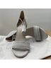 Stuart Weitzman 100% Leather Solid Gray White Heels Size 6 - photo 5