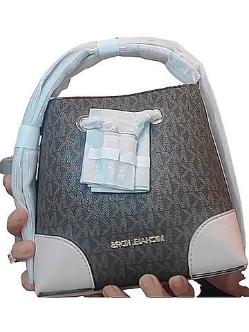 Michael Kors Leather Bucket Bag (view 1)