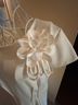 Studio I 95% Polyester 5% Spandex 100% Polyester Solid White Cocktail Dress Size 16 - photo 4