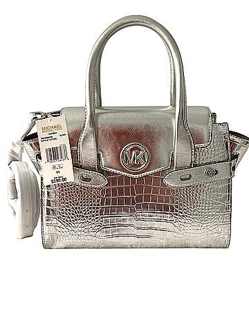 Michael Kors Carmen MD Flap Satchel Leather Satchel (view 2)