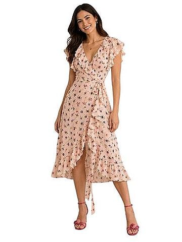 Betsey Johnson Wrap Dress Casual Dress (view 1)