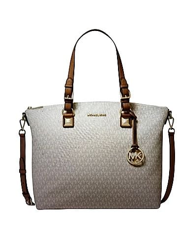 Michael Kors Karla Leather Tote (view 1)
