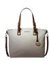 Michael Kors 100% Leather Print Multi Color Ivory Brown Leather Tote One size - photo 1