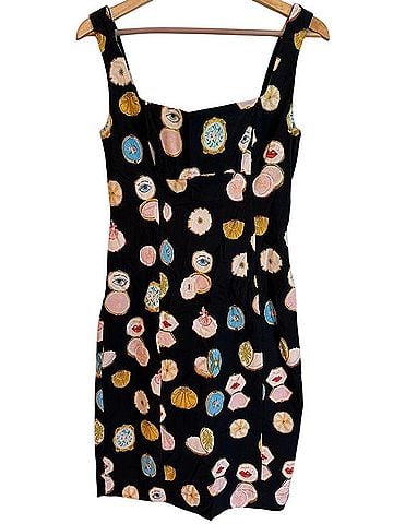 Anthropologie Maeve Fitted SquareNeck Mini Dress Casual Dress (view 2)