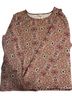Lands' End Floral Multi Color Pink Burgundy Swimsuit Cover Up Size 2X - photo 1