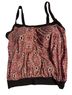 Lands' End Floral Multi Color Burgundy Pink Swimsuit Top Size 22 - photo 1