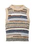 Veronica Beard Stripes Brown Cropped Jerrel Knit Tank in Multi Size L - photo 3