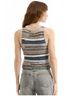 Veronica Beard Stripes Brown Cropped Jerrel Knit Tank in Multi Size L - photo 5