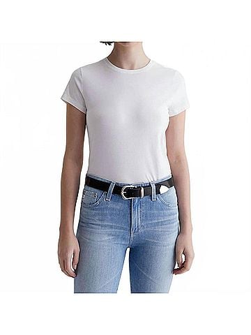 AG Jeans Ena Crew Shirt in Ex White (view 2)