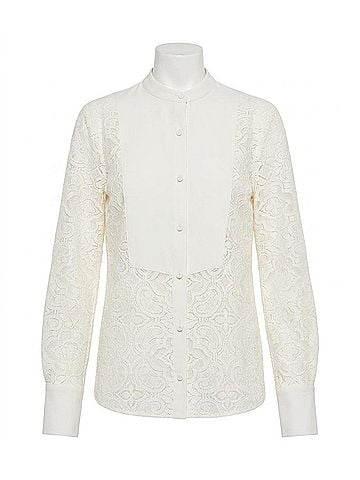 Veronica Beard Women's Naya Top in Ivory (view 1)
