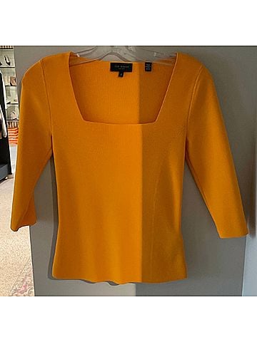 Ted Baker London Women's Golden Tailored Top in Yellow (view 2)