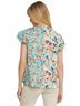 Entro Floral Blue Mixed Floral Print Top in Multi Size 2X - photo 4