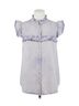 Entro Solid Blue Denim Ruffled Top in Periwinkle Size 1X - photo 1