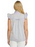 Entro Solid Blue Denim Ruffled Top in Periwinkle Size 1X - photo 4