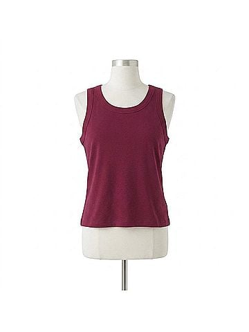 Michael Stars Women's Mina Cropped Tank Top in Plum (view 1)