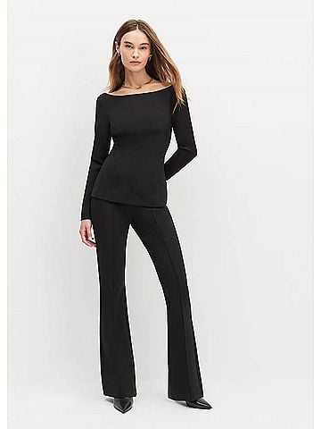 Favorite Daughter Cold Shoulder Top in Black (view 2)