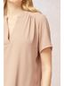 Entro Solid Brown Classic Chic Top in Latte Size 2X - photo 6