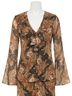 Veronica Beard Blue Kyrie Top in Navy Multi Size 4 - photo 1
