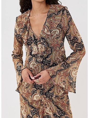 Veronica Beard Kyrie Top in Navy Multi (view 2)