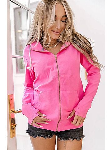 Ampersand Ave Fullzip Sweatshirt in Lotus (view 2)