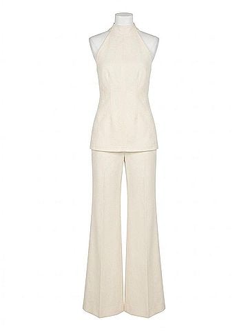 Veronica Beard Johanne Sleeveless Mock Neck Top in Dove (view 1)