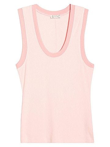 Free People Longer Days Tank Top in Flamingo (view 1)