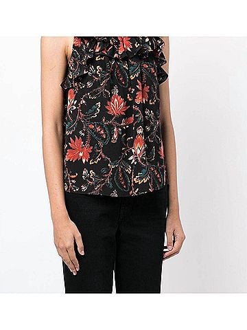 Ulla Johnson Women's Tulip Top in Black (view 2)