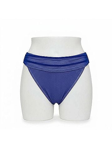 Steve Madden High Waist Bikini Bottom in Midnight (view 1)