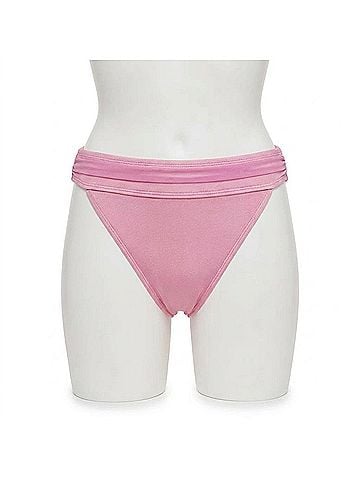 Steve Madden High Waist Bikini Bottom in Orchid (view 1)