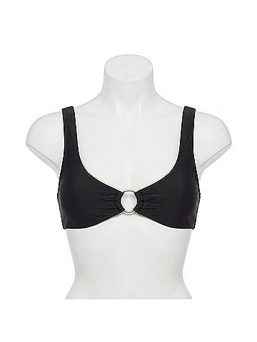 Steve Madden Ring Bralette Bikini in Raven Black (view 1)