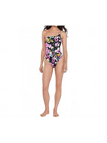 Steve Madden One Shoulder One Piece in Dazy Fields (view 2)