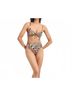 Vitamin A Animal Print Brown Ada Underwire Bikini Top in Shell Stripe Size S - photo 3