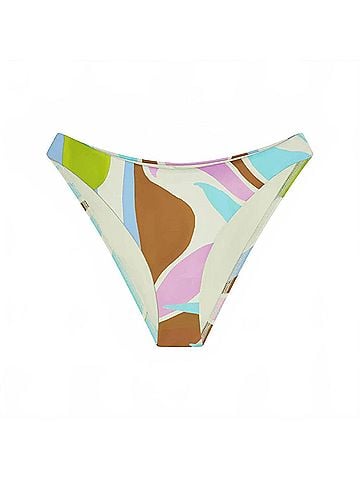 Vitamin A Thalia Full Bikini Bottom in Coast Colorblock (view 1)