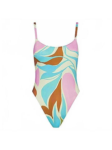 Vitamin A Nova One Piece in Coast Colorblock (view 1)
