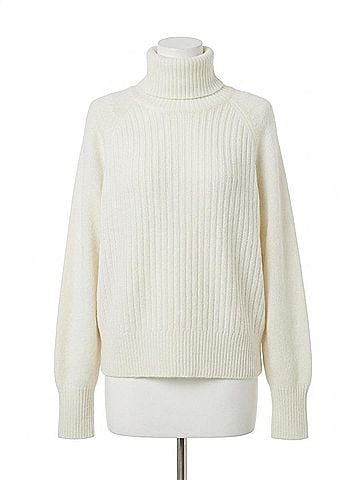Michael Stars Storm Turtleneck Sweater in Ivory (view 1)