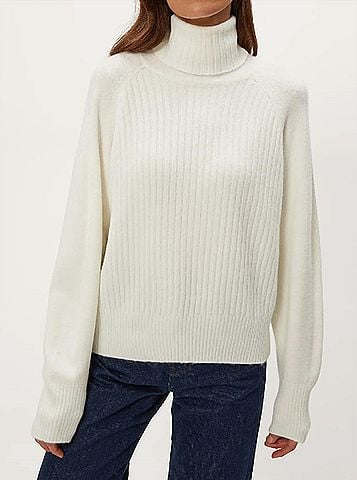 Michael Stars Storm Turtleneck Sweater in Ivory (view 2)