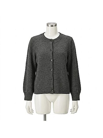 Michael Stars Parsons Crew Cardigan in Charcoal (view 1)