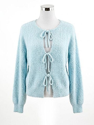Hyfve Soft Knot Sweater in Blue (view 1)