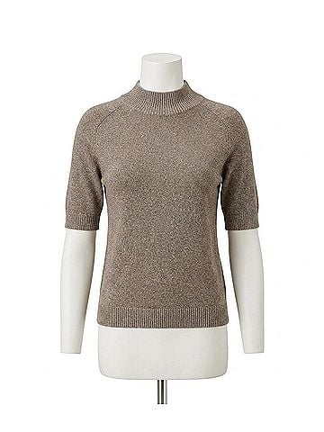 Michael Stars Sabel Metallic Sweater in Pewter (view 1)