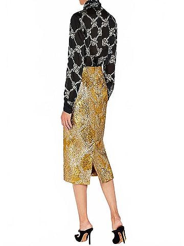 Mary Katrantzou Vargas Skirt in Plexus Metallic (view 2)