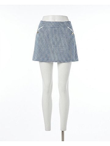 Lilly Pulitzer Upf 50+ Luxletic Thera Skort in Starlight Navy Mini Performance Gingham (view 1)